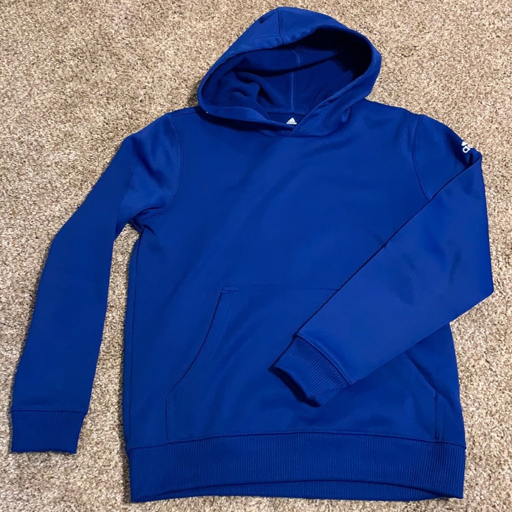 Adidas royal blue hoodie YL